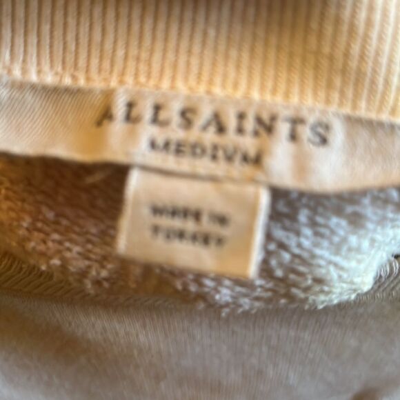 All Saints We Are Pippa Tie Dye Sweatshirt| Orange/Yellow| Size: S| Flaw - Picture 5 of 7